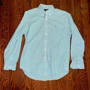 Ralph Lauren Dress shirt - Size Large Blue and Green Plaid